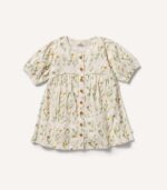 Crinkle Buttom Dress - Slika 2
